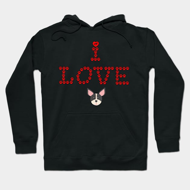 i love dog Hoodie by Pet & Nature Lovers